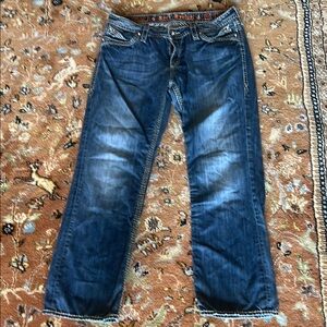 Rock Revival Elaine size 33 relaxed Fit Blue Jeans